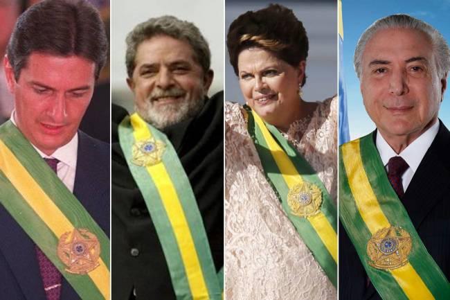 Presidentes com faixas presidenciais Presidentes com faixas presidenciais