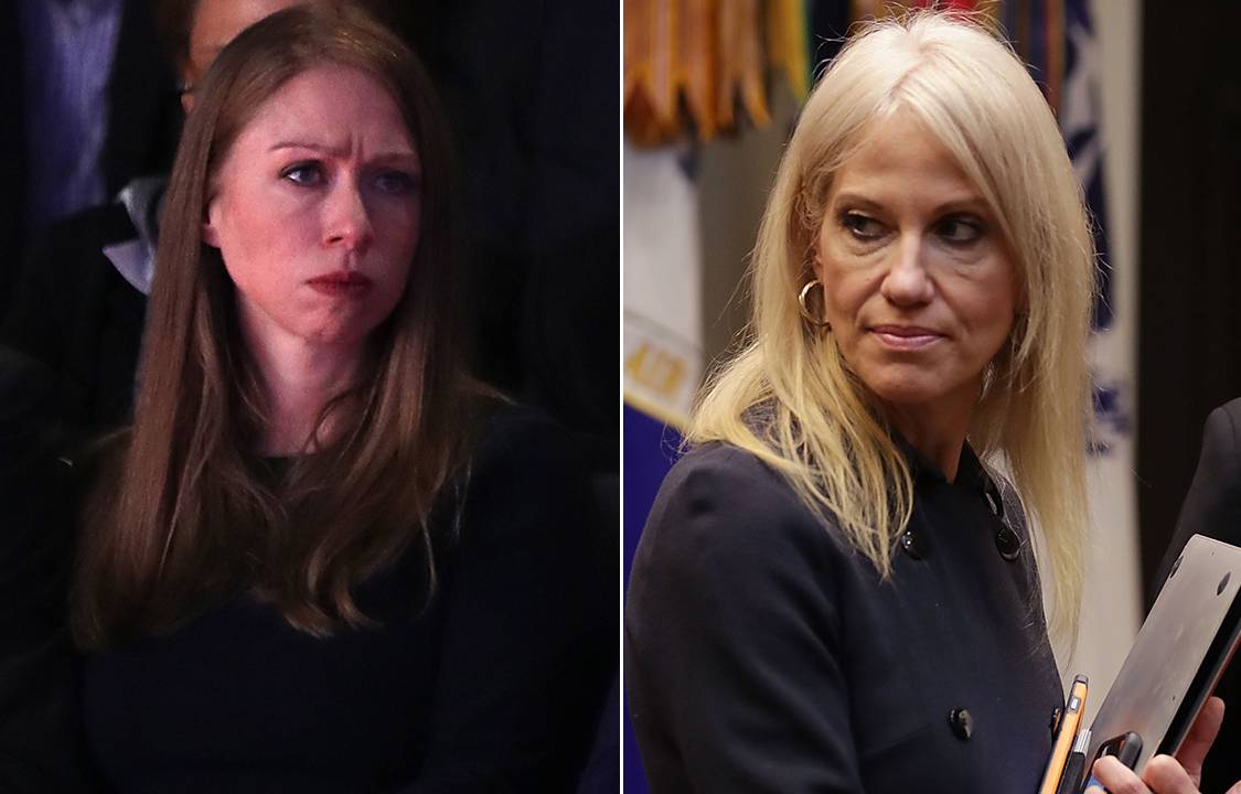 Chelsea Clinton e Kellyanne Conway trocam farpas pela internet