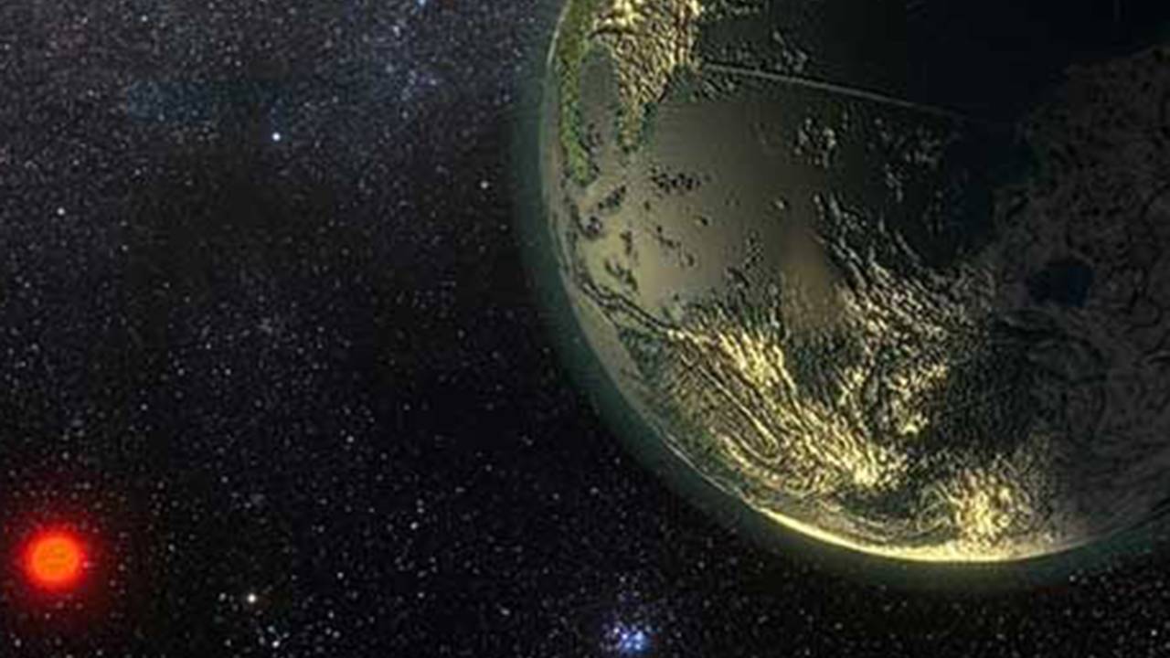 Ilustração da Super Terra