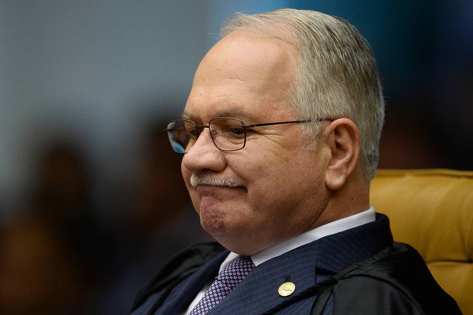 O ministro Edson Fachin na primeira sessão plenária do STF (Supremo Tribunal Federal) - 01/02/2017