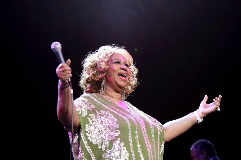 Aretha Franklin durante apresentação em Nova York, em 2012