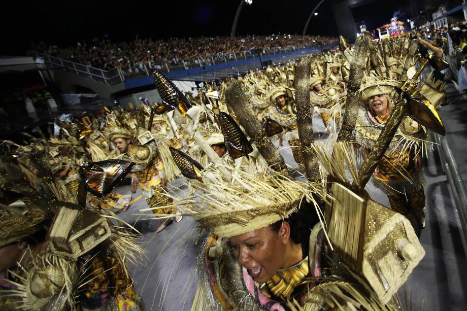 Desfile da escola de samba Gaviões da Fiel, no Sambódromo do Anhembi, em São Paulo (SP) - 25/02/2017