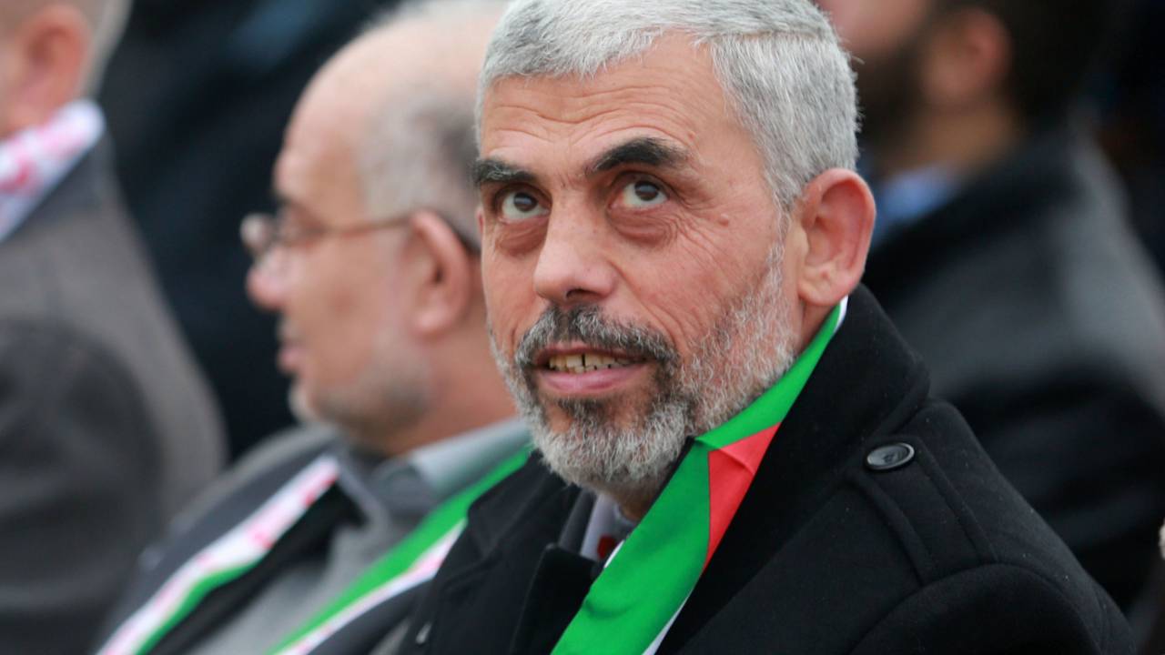 O líder do Hamas, Yahya Sinwar, em foto de arquivo
