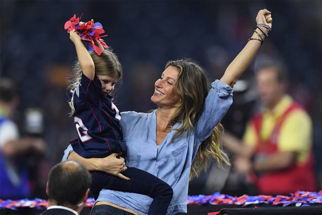 Gisele Bundchen durante a final da 51ª edição do Super Bowl - 05/02/2017 Gisele Bundchen durante a final da 51ª edição do Super Bowl - 05/02/2017