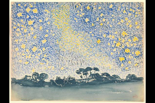 Landscape with Stars, de Henri-Edmond Cross Landscape with Stars, de Henri-Edmond Cross