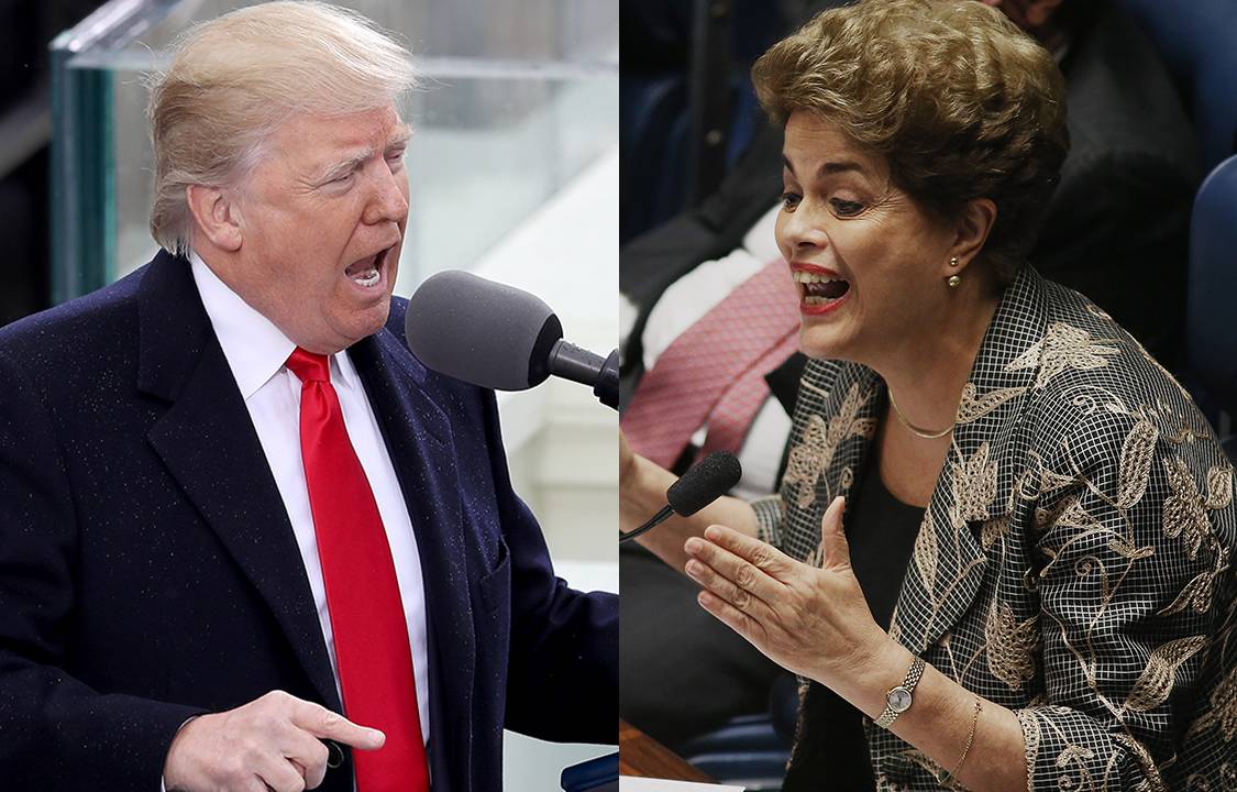 Donald Trump e Dilma Rousseff