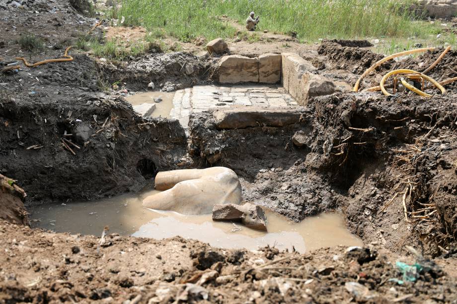 Estátua do faraó Ramsés II, que governou o Egito há mais de 3.000 anos, na região de Matariya, no Cairo - 09/03/2017 Estátua do faraó Ramsés II, que governou o Egito há mais de 3.000 anos, na região de Matariya, no Cairo - 09/03/2017