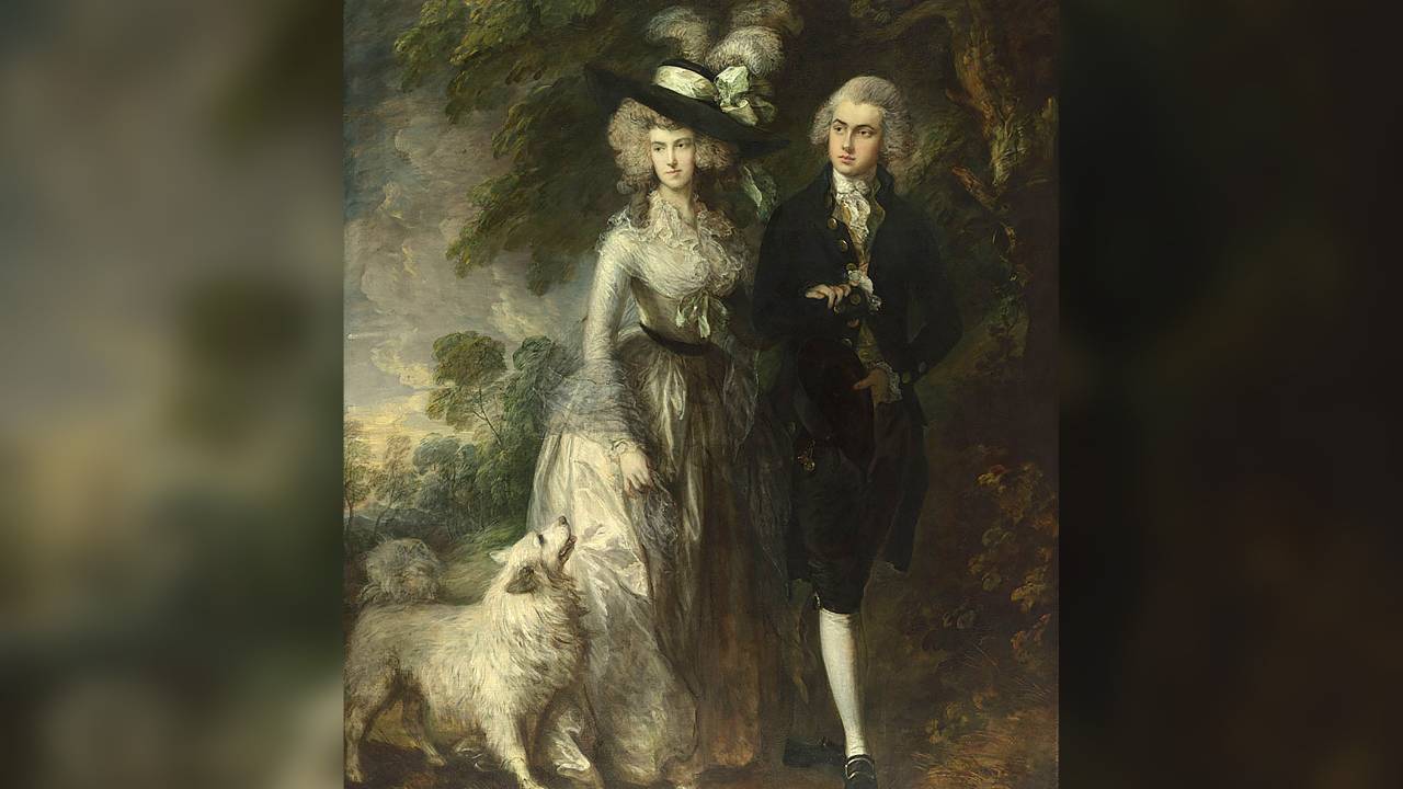 'O passeio matinal' ('The Morning Walk') do pintor britânico Thomas Gainsborough