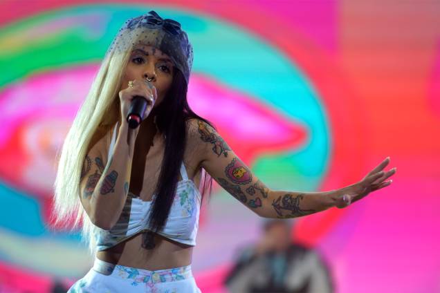 Cantora Melanie Martinez se apresenta no festival Lollapalooza, no Autódromo de interlagos, em São Paulo Cantora Melanie Martinez se apresenta no festival Lollapalooza, no Autódromo de interlagos, em São Paulo