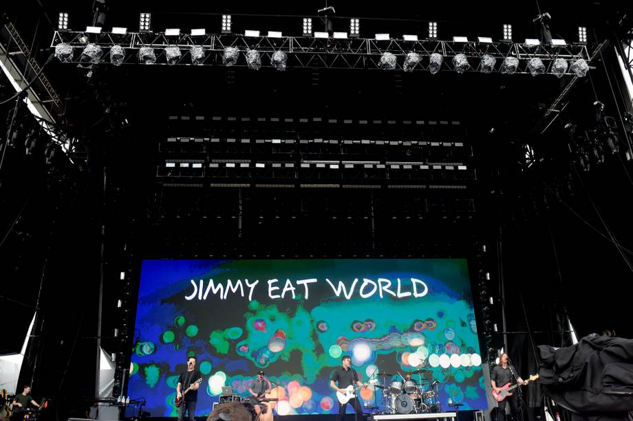 Banda Jimmy Eat World se apresenta na sexta edição do festival Lollapalooza, no Autódromo de Interlagos, São Paulo