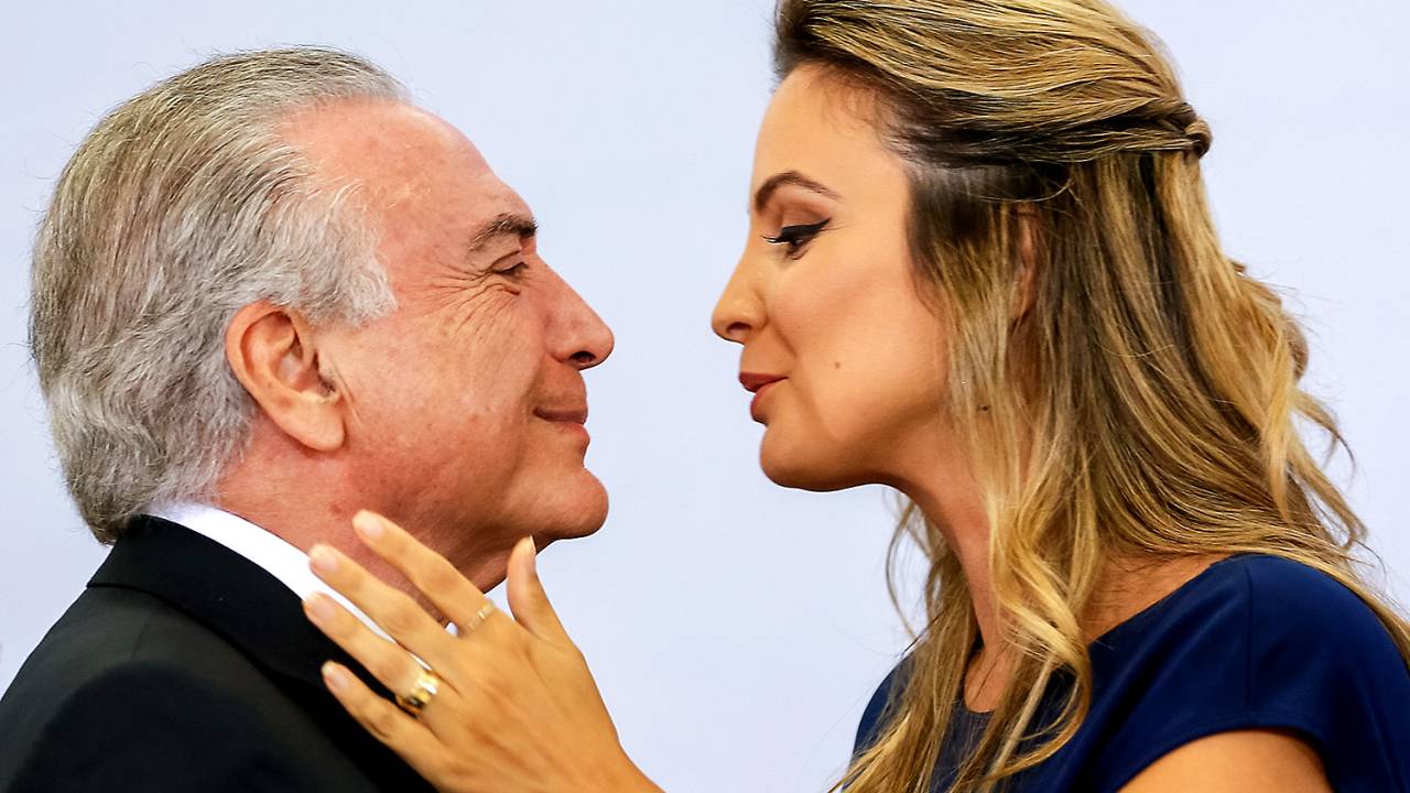 Marcela e Michel Temer em Cerimônia de Comemoração pelo Dia Internacional da Mulher - 08/03/2017