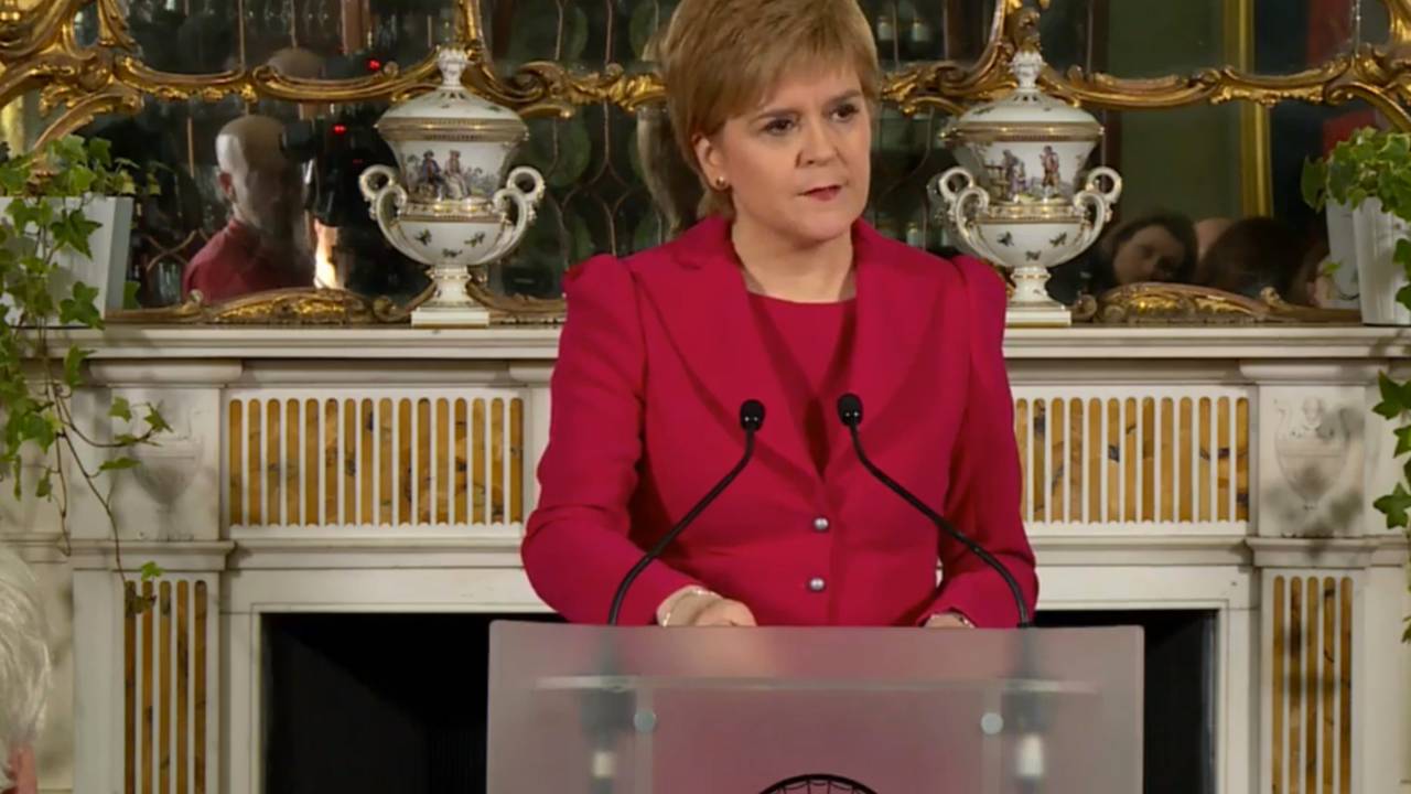 A primeira-ministra escocesa Nicola Sturgeon