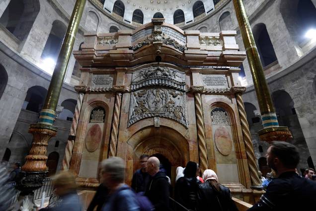 Santo Sepulcro é reinaugurado após reformas, em Jerusalém - 21/03/2017 Santo Sepulcro é reinaugurado após reformas, em Jerusalém - 21/03/2017