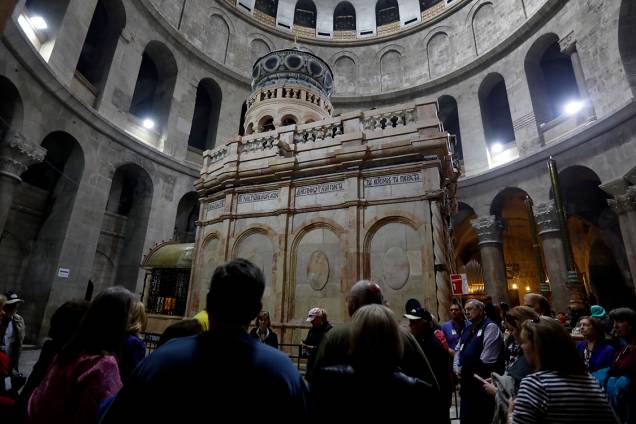 Santo Sepulcro é reinaugurado após reformas, em Jerusalém - 21/03/2017 Santo Sepulcro é reinaugurado após reformas, em Jerusalém - 21/03/2017