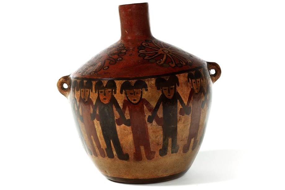 Vaso da cultura peruana antiga "Nazca"