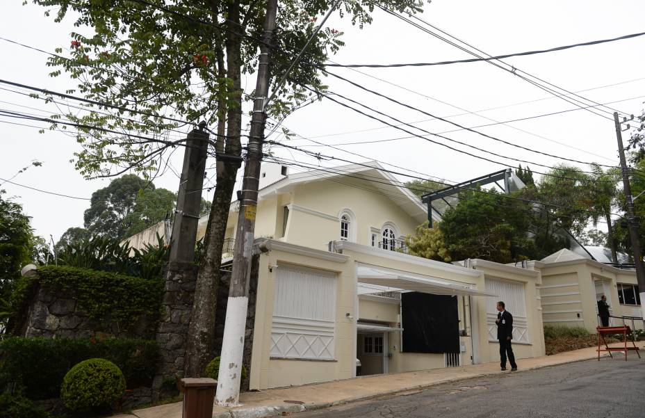 <span>Casa de Silvio Santos, no Morumbi, pouco antes da cerimônia de casamento de Patrícia Abravanel e o deputado Fabio Faria</span>