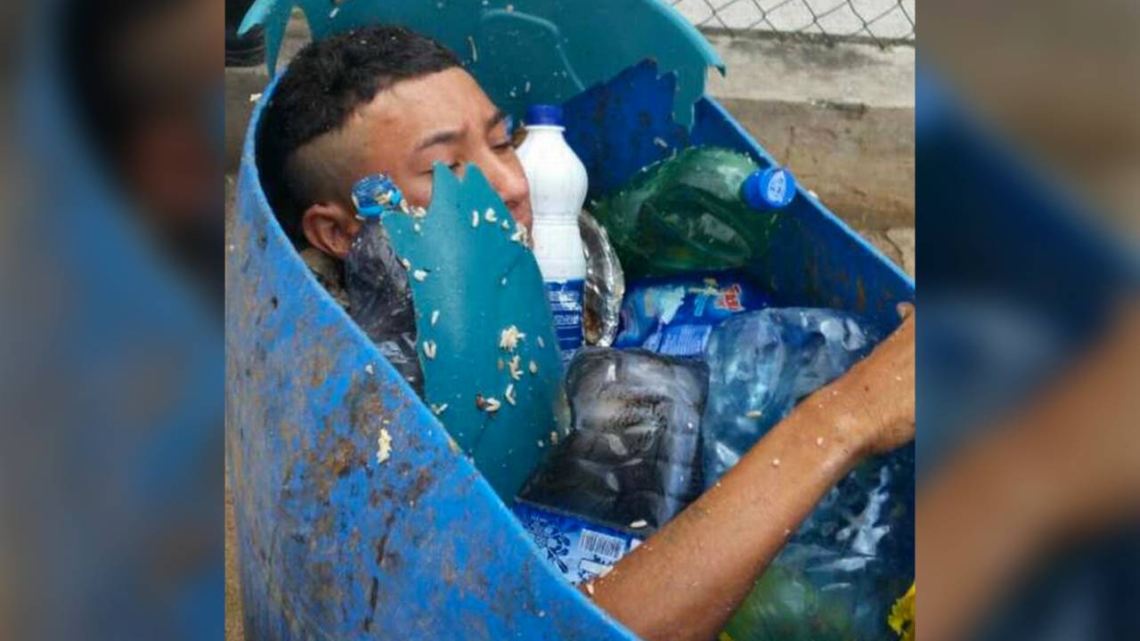 Preso é recapturado após tentar fugir da Cadeia Pública de Sobral no Ceará dentro de um tambor de lixo