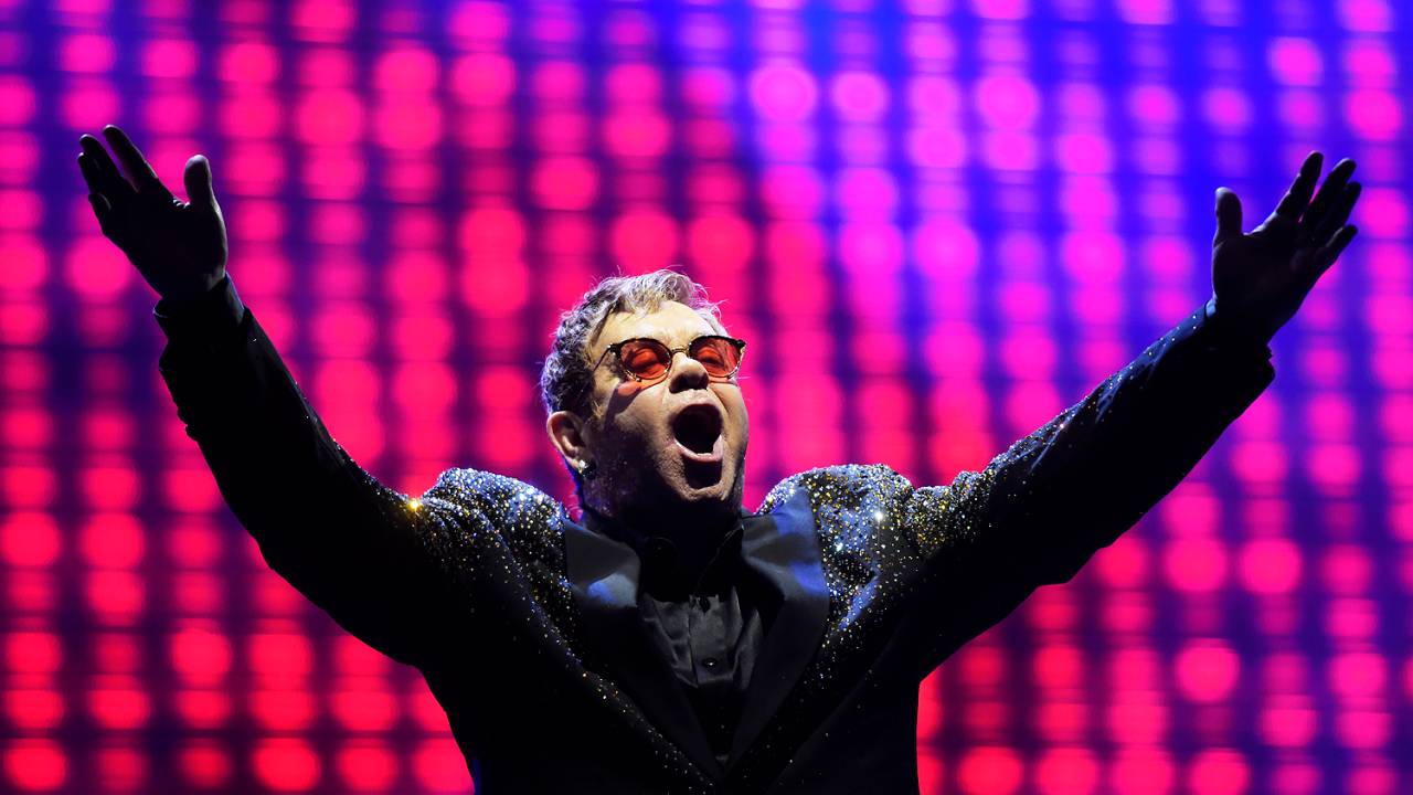 O cantor britânico Elton John