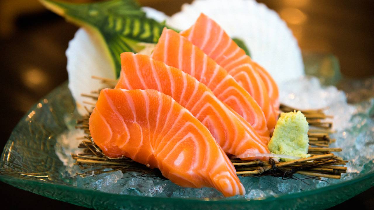 Sashimi de salmão