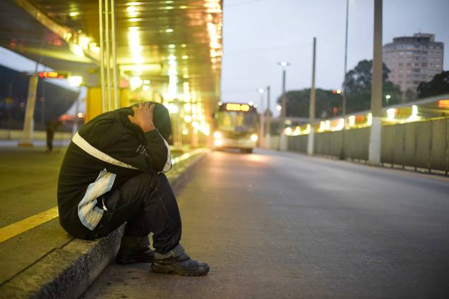 Terminal Parque Dom Pedro II no centro de São Paulo, amanhece vazio durante paralisação de motoristas e cobradores - 28/04/2017 Terminal Parque Dom Pedro II no centro de São Paulo, amanhece vazio durante paralisação de motoristas e cobradores - 28/04/2017