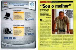 Amarelas com Garry Kasparov, em 2004