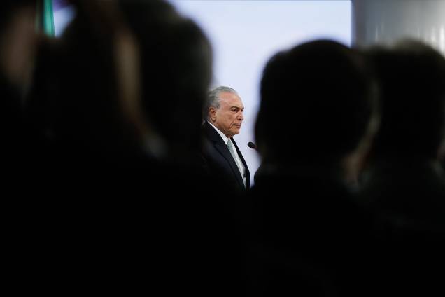 O presidente Michel Temer diz que não renunciará durante pronunciamento, em Brasília O presidente Michel Temer diz que não renunciará durante pronunciamento, em Brasília