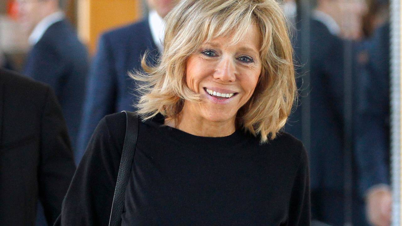 Brigitte Macron, esposa de Emmanuel Macron, presidente da França