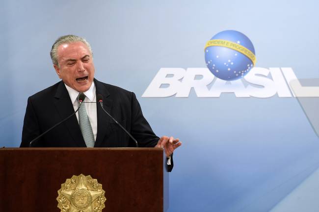 Presidente Michel Temer faz pronunciamento após delação da JBS