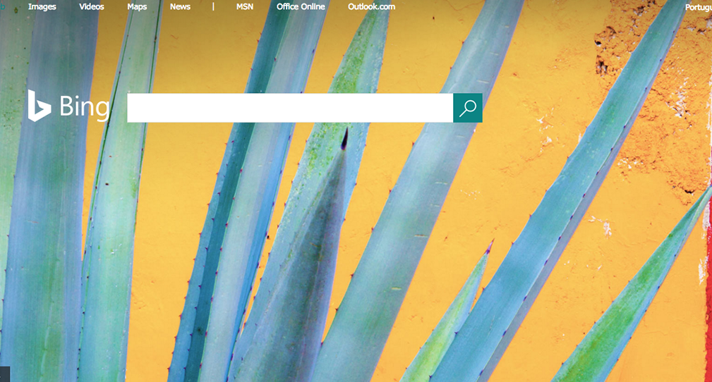 Portal de buscas do Bing