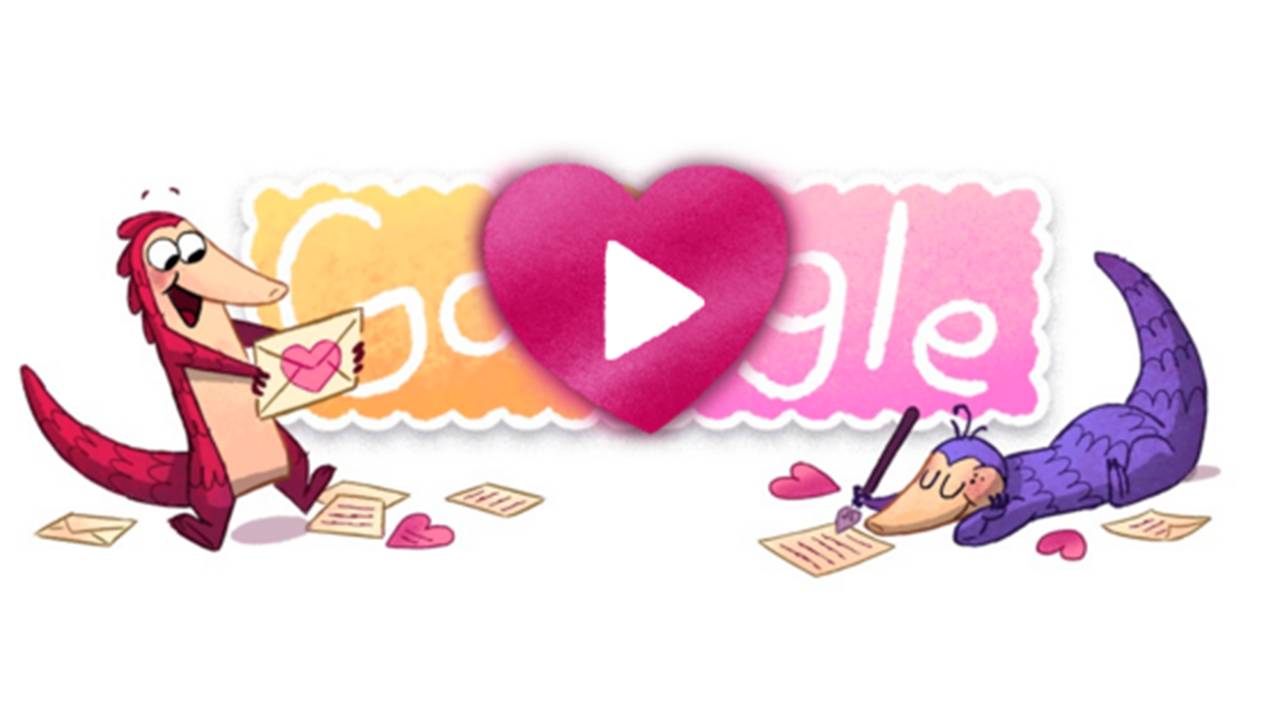 O que é pangolim? Doodle de Dia dos Namorados