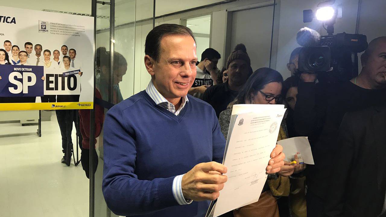 João Doria comprovante