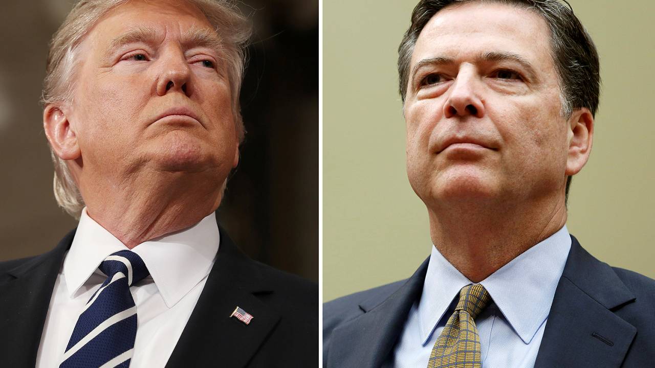 Donald Trump e James Comey