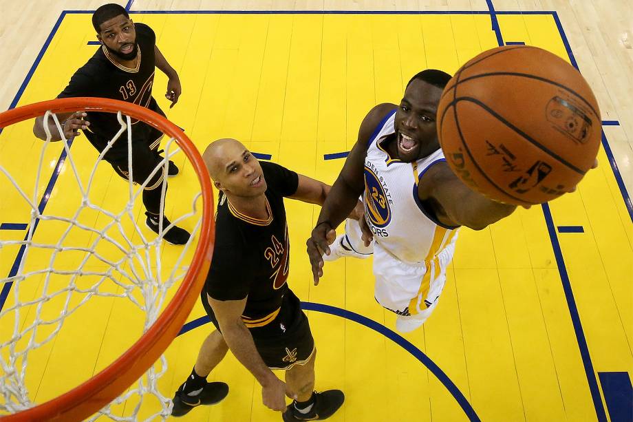 Draymond Green do Golden State Warriors no jogo contra Cleveland Cavaliers, na quarta partida da final da NBA - 12/06/2017