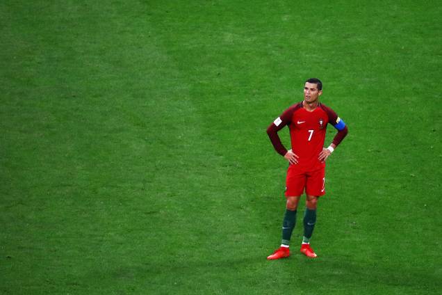 Cristiano Ronaldo durante partida entre Portugal e Chile válida pelas semifinais da Copa das Confederações 2017, realizada no Estádio da Arena Kazan, na cidade de Kazan, na Rússia - 28/06/2017 Cristiano Ronaldo durante partida entre Portugal e Chile válida pelas semifinais da Copa das Confederações 2017, realizada no Estádio da Arena Kazan, na cidade de Kazan, na Rússia - 28/06/2017