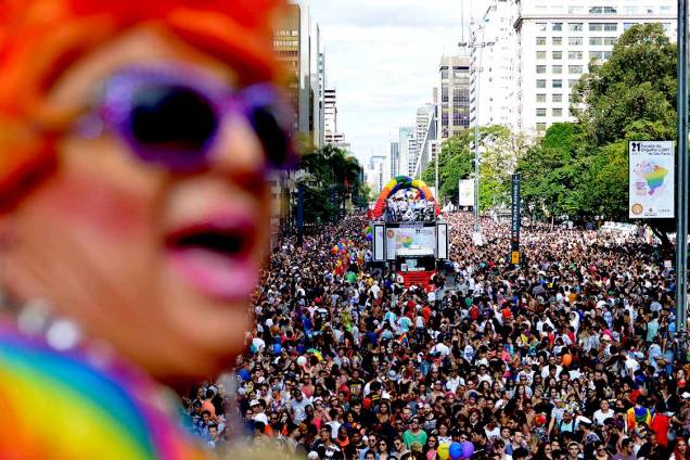 21ª Parada do Orgulho LGBT, em São Paulo, tem estimativa para reunir 3 milhões na Avenida Paulista - 18/06/2017 21ª Parada do Orgulho LGBT, em São Paulo, tem estimativa para reunir 3 milhões na Avenida Paulista - 18/06/2017