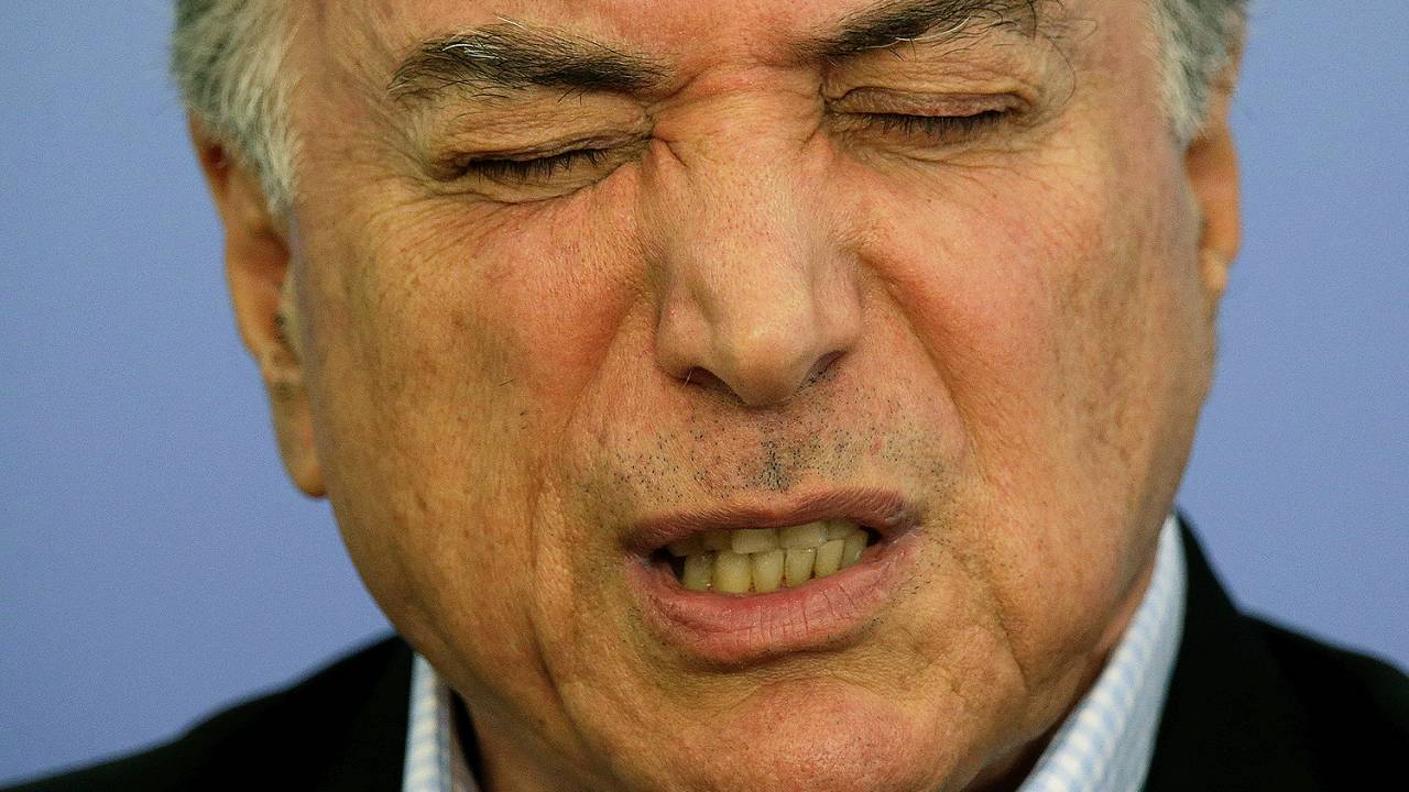 O presidente Michel Temer no Palácio do Planalto, em Brasília