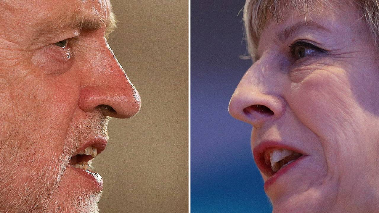 Theresa may e Jeremy Corbyn