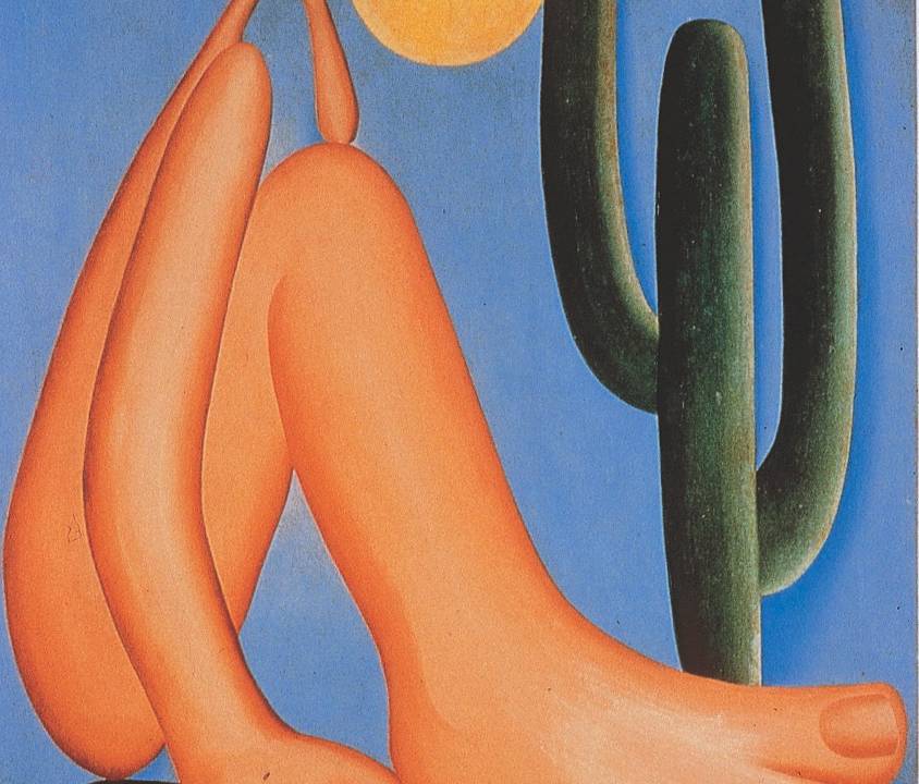 "Abaporu", 1928, de Tarsila do Amaral, que pertence ao acervo do colecionador argentino Eduardo Costantini.