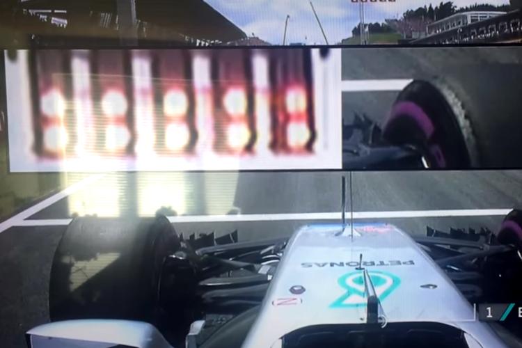 Bottas se moveu dentro de um limite de tolerância, quando as luzes se apagavam