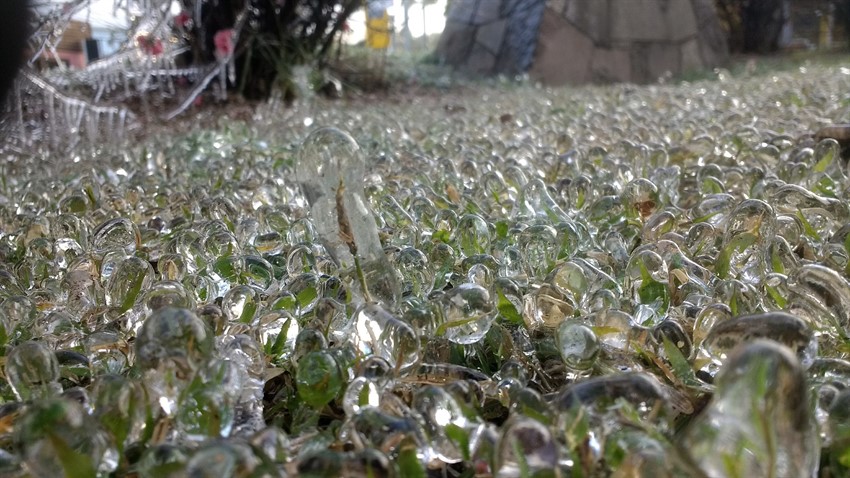 Marcando temperatura de -5.2°C, a cidade de São Joaquim, em Santa Catarina, proporcionou um espetáculo gelado aos turistas que lotam a cidade.