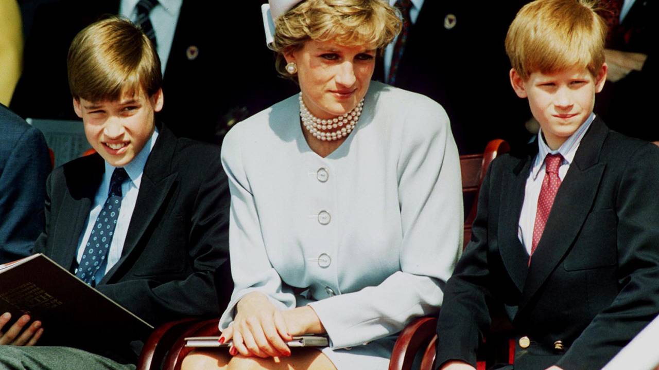 Princesa Diana com os filhos (1995)
