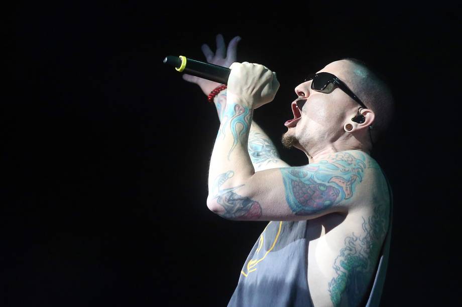 Chester Bennington - Show da banda Linkin Park no Maximus Festival 2017, realizado no Autódromo de Interlagos, na zona sul de São Paulo - 13/05/2017