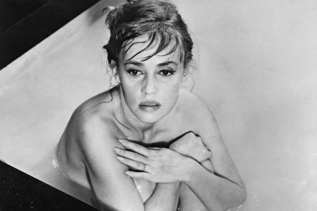 A atriz francesa Jeanne Moreau no set do filme 'Eva' (1961) A atriz francesa Jeanne Moreau no set do filme 'Eva' (1961)