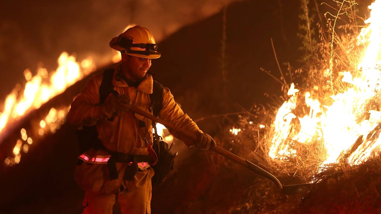 Incêndio florestal em Mariposa, Califórnia