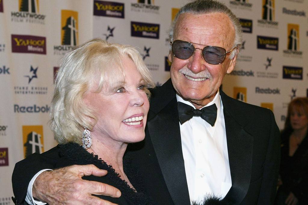 Stan Lee e sua esposa Joan Stan Lee e sua esposa Joan