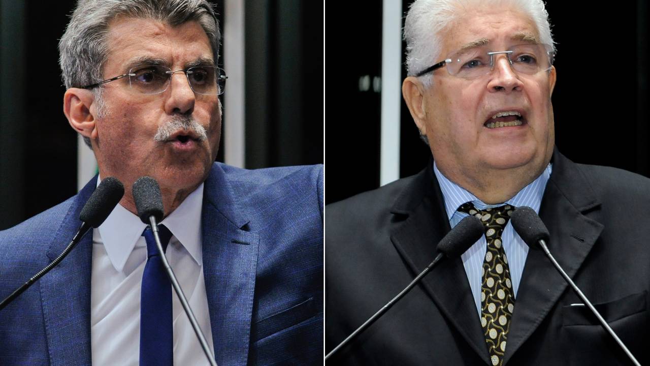 Romero Jucá (PMDB-RR) e Roberto Requião (PMDB-PR)