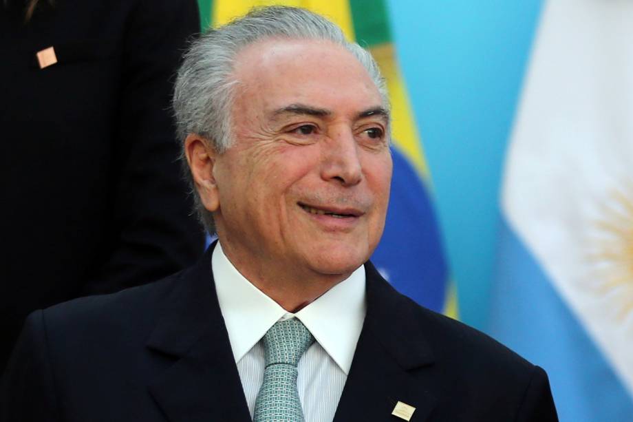 O presidente da República, Michel Temer (PMDB), durante a 50ª Cúpula do Mercosul em Mendoza, na Argentina, em que o Brasil assumirá a presidência rotativa do bloco - 21/07/2017