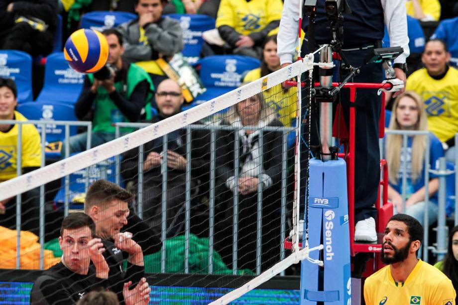 Partida entre Brasil e Canadá, válida pelo Mundial de Vôlei em Curitiba - 04/07/2017