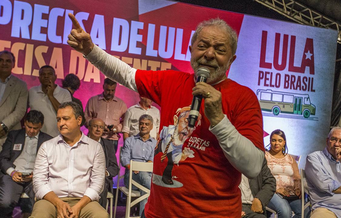 Ex-presidente Luiz Inácio Lula da Silva inicia uma caravana pelo Nordeste e participa de um evento em Salvador, na Bahia