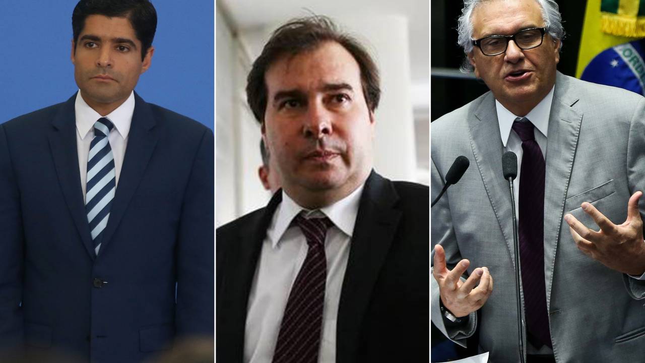 ACM Neto, Rodrigo Maia e Ronaldo Caiado